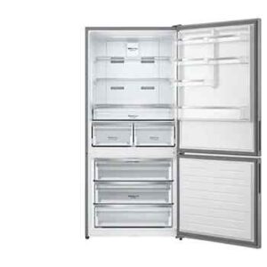 Lg 10 Yıl Kompresör Garantili No Frost Buzdolabı 588 Litre Kapasite 84 cm Genişlik E Enerji Sınıfı Metalik Gri